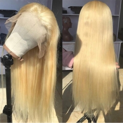 613 Blonde Full Lace Wigs With Baby Hair Straight Virgin Hair For Sale