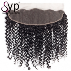 Pre Plucked Curly Lace Frontal Closure 13x4 Good Quality