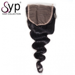 Pre Plucked Lace Top Closure Hair Piece 5x5 Loose Wave Natural Part