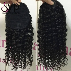 Curly Ponytail Hairpiece Best Quality 100 Human Hair For Sale