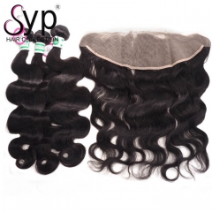 13x4 Lace Frontal Closure With 3 Bundle Deals Affordable Brazilian Body Wave Hair