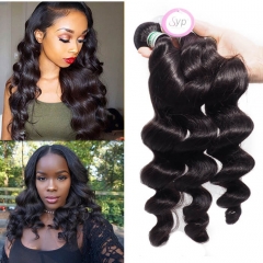 Great Remy Virgin Brazilian Loose Wave Bundle Hair Extensions for Fine Hair