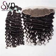 Cheap Wholesale 3 Bundles Of Brazilian Hair Weave With Frontal