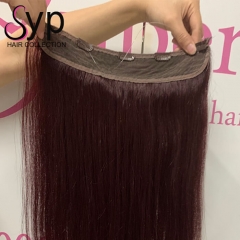 Invisible Best Halo Human Hair Extensions Near Me For Short Hair