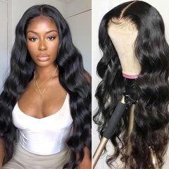 Undetectable Transparent Lace Front Wig Human Hair Body Wave