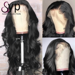 Transparent 13x6 Lace Closure Wig Body Wave Human Hair Sew In Near Me